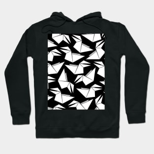 Origami Crow Black Hoodie